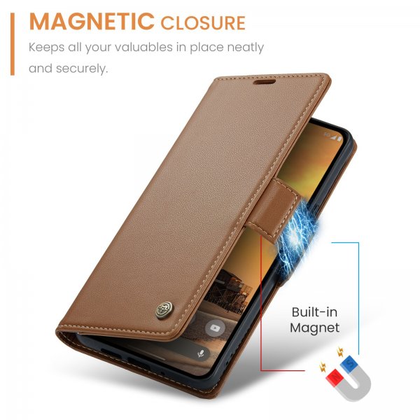 CaseMe Google Pixel 9/9 Pro/Pixel 10/10 Pro Etui 023 Series Brun