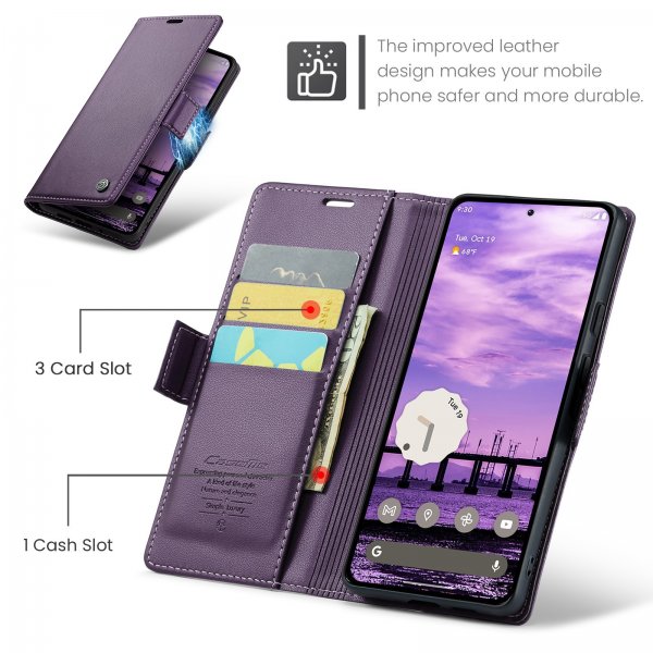 CaseMe Google Pixel 9/9 Pro/Pixel 10/10 Pro Etui 023 Series Lilla