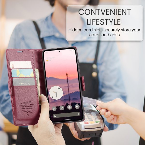 CaseMe Google Pixel 9/9 Pro/Pixel 10/10 Pro Etui 023 Series Rød