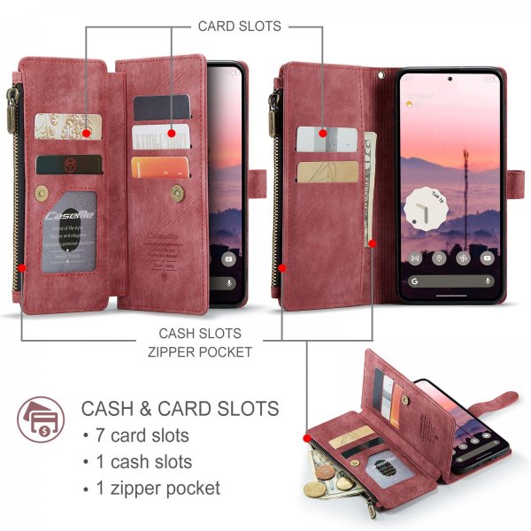 CaseMe Google Pixel 9/9 Pro/Pixel 10/10 Pro Etui C30 Series Rød