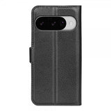 Google Pixel 10/Pixel 10 Pro Etui Litchi Svart