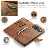 Dg.Ming Google Pixel 10/Pixel 10 Pro Etui Avtagbart Deksel Brun