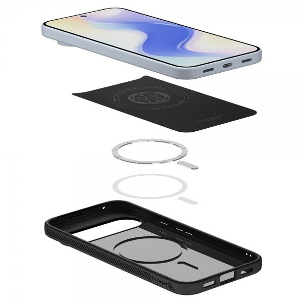 Spigen Google Pixel 10/Pixel 10 Pro Deksel Liquid Air MagFit Matte Black