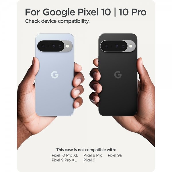 Spigen Google Pixel 10/Pixel 10 Pro Deksel Parallax MagFit Matte Black