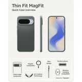 Spigen Google Pixel 10/Pixel 10 Pro Deksel Thin Fit MagFit Sage Green