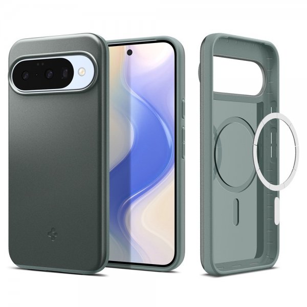 Spigen Google Pixel 10/Pixel 10 Pro Deksel Thin Fit MagFit Sage Green