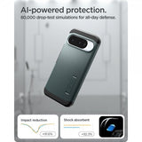 Spigen Google Pixel 10/Pixel 10 Pro Deksel Tough Armor MagFit Abyss Green