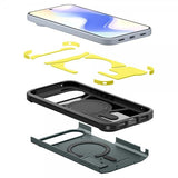 Spigen Google Pixel 10/Pixel 10 Pro Deksel Tough Armor MagFit Abyss Green