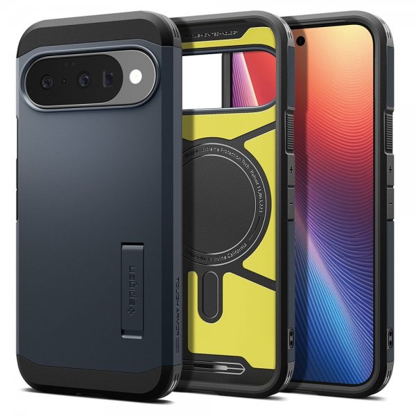 Spigen Google Pixel 10/Pixel 10 Pro Deksel Tough Armor MagFit Metal Slate