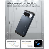 Spigen Google Pixel 10/Pixel 10 Pro Deksel Tough Armor MagFit Metal Slate