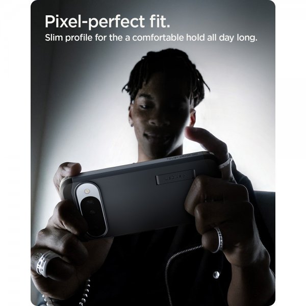 Spigen Google Pixel 10/Pixel 10 Pro Deksel Tough Armor MagFit Metal Slate