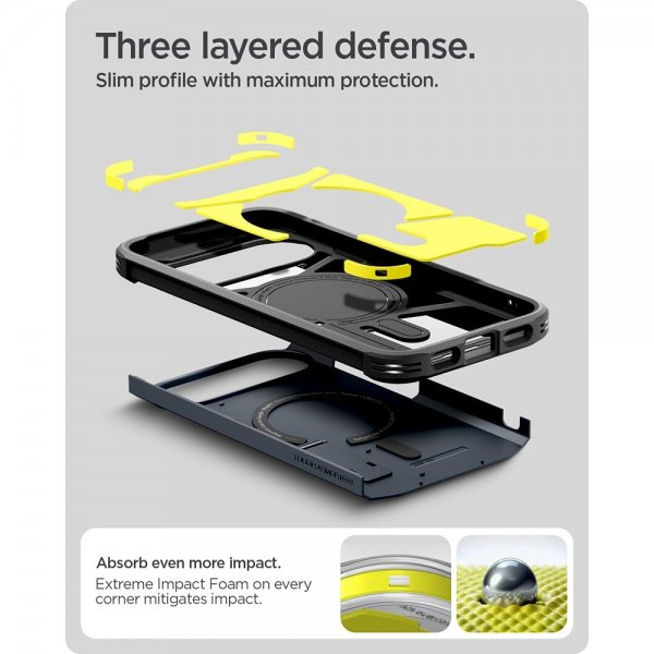 Spigen Google Pixel 10/Pixel 10 Pro Deksel Tough Armor MagFit Metal Slate