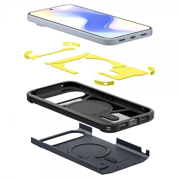 Spigen Google Pixel 10/Pixel 10 Pro Deksel Tough Armor MagFit Metal Slate