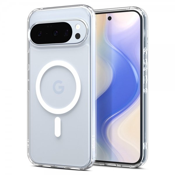 Spigen Google Pixel 10/Pixel 10 Pro Deksel Ultra Hybrid MagFit Clear White
