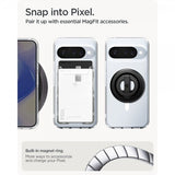 Spigen Google Pixel 10/Pixel 10 Pro Deksel Ultra Hybrid MagFit Clear White