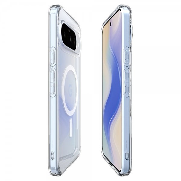 Spigen Google Pixel 10/Pixel 10 Pro Deksel Ultra Hybrid MagFit Clear White