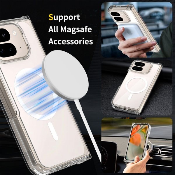 Nordic Covers Google Pixel 10 Pro Fold Deksel Feather Series MagSafe Transparent