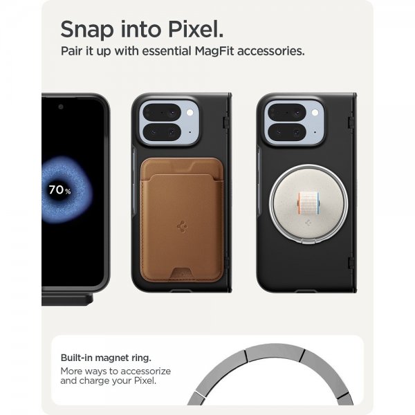 Spigen Google Pixel 10 Pro Fold Deksel Slim Armor Pro MagFit Svart