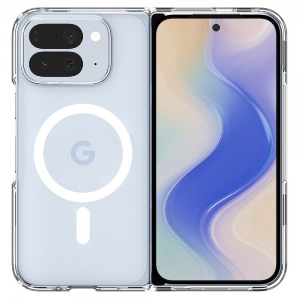 Spigen Google Pixel 10 Pro Fold Deksel Ultra Hybrid MagFit Clear White