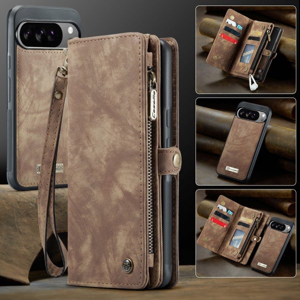 CaseMe Google Pixel 10 Pro XL Etui 008 Series Avtakbart Deksel Brun