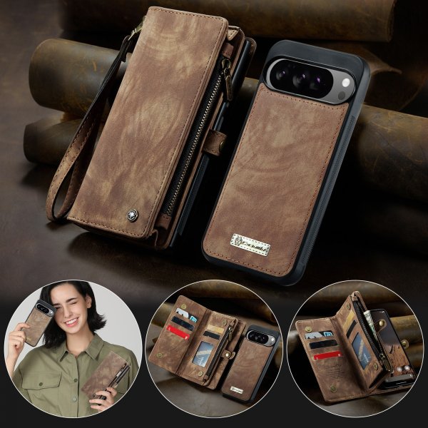 CaseMe Google Pixel 10 Pro XL Etui 008 Series Avtakbart Deksel Brun