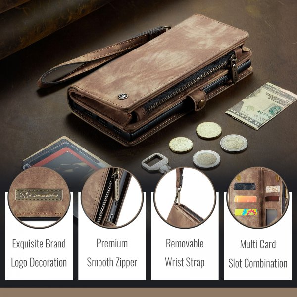 CaseMe Google Pixel 10 Pro XL Etui 008 Series Avtakbart Deksel Brun