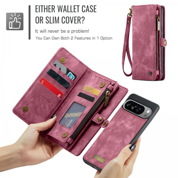 CaseMe Google Pixel 10 Pro XL Etui 008 Series Avtakbart Deksel Rød