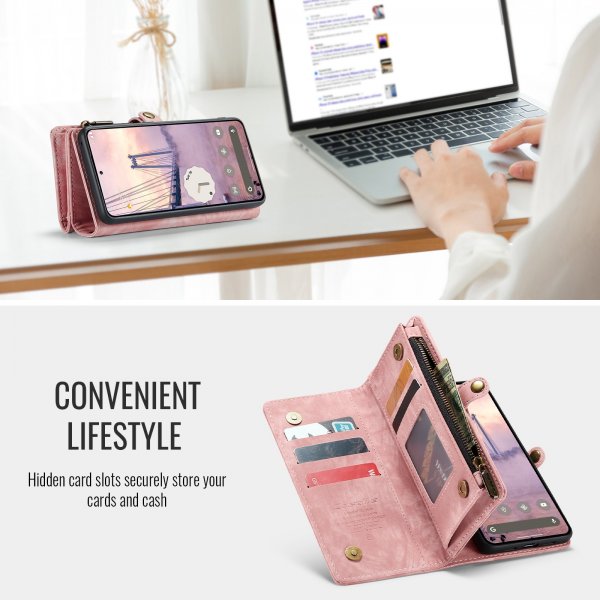 CaseMe Google Pixel 10 Pro XL Etui 008 Series Avtakbart Deksel Rosa