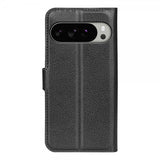 Google Pixel 10 Pro XL Etui Litchi Svart