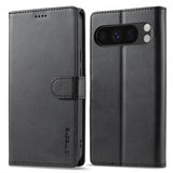 Lc.Imeeke Google Pixel 10 Pro XL Etui med Kortlomme stativfunksjon Svart
