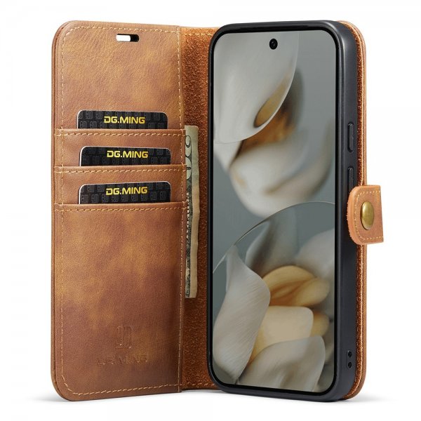 Dg.Ming Google Pixel 10 Pro XL Etui Avtagbart Deksel Brun