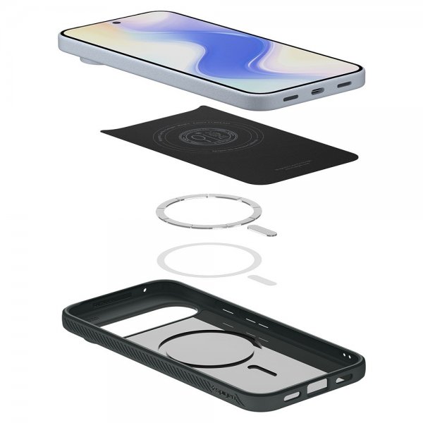 Spigen Google Pixel 10 Pro XL Deksel Liquid Air MagFit Abyss Green