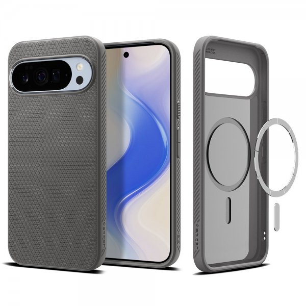 Spigen Google Pixel 10 Pro XL Deksel Liquid Air MagFit Marble Gray
