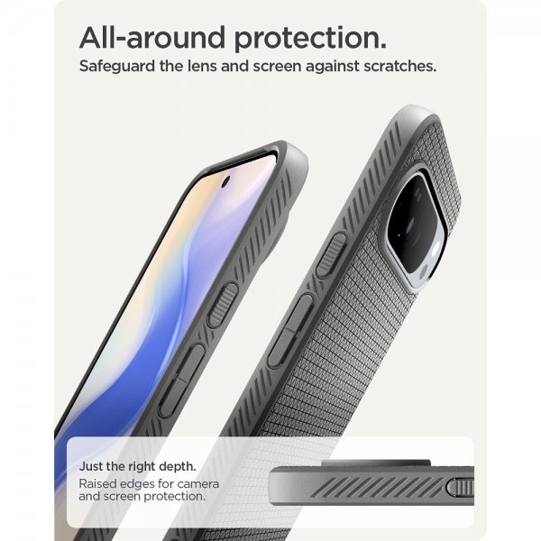 Spigen Google Pixel 10 Pro XL Deksel Liquid Air MagFit Marble Gray