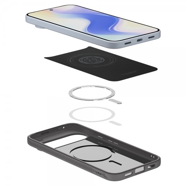 Spigen Google Pixel 10 Pro XL Deksel Liquid Air MagFit Marble Gray