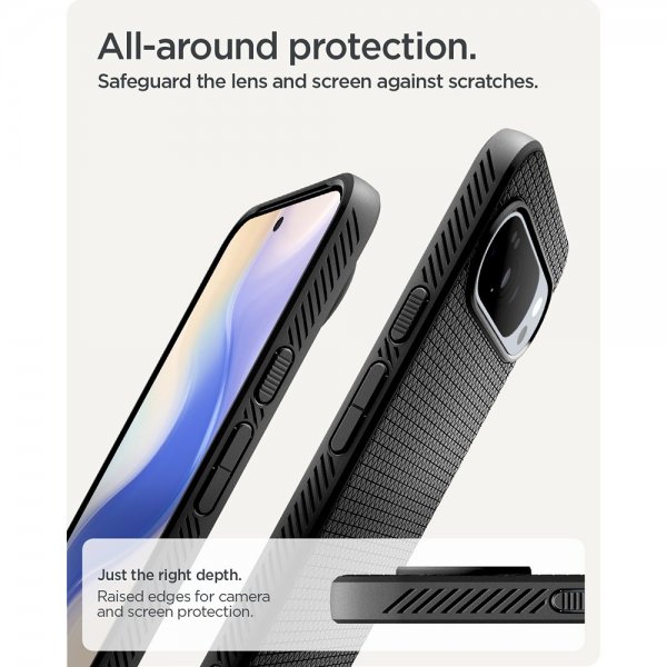 Spigen Google Pixel 10 Pro XL Deksel Liquid Air MagFit Matte Black