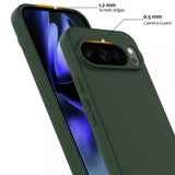 Google Pixel 10 Pro XL Deksel med Stropp Silikon MagSafe Mørkegrønn
