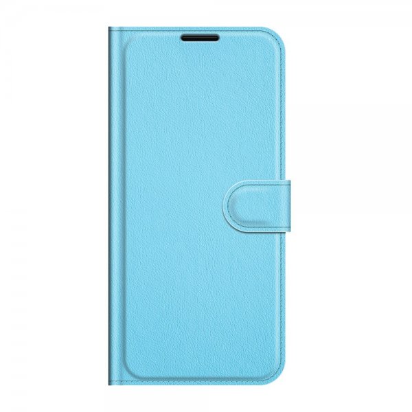 Google Pixel 6 Etui Litchi Blå
