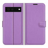 Google Pixel 6 Etui Litchi Lilla