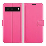Google Pixel 6 Etui Litchi Magenta