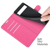 Google Pixel 6 Etui Litchi Magenta
