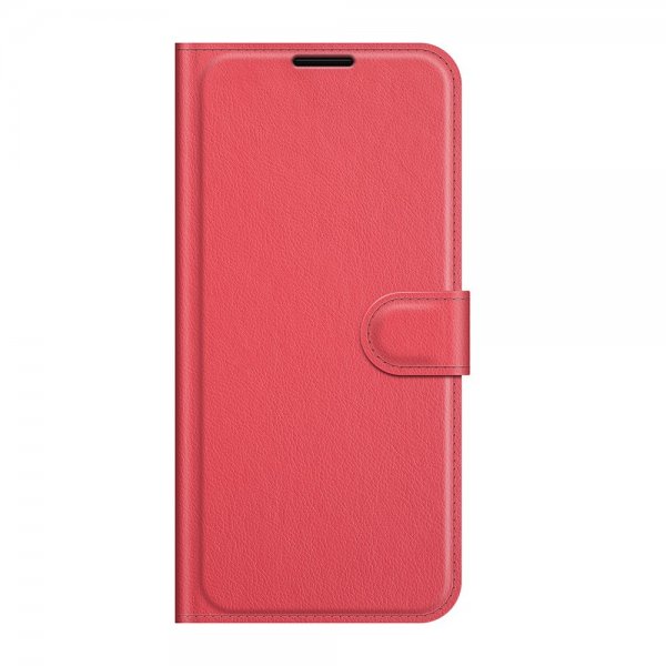 Google Pixel 6 Etui Litchi Rød