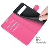 Google Pixel 6 Pro Etui Litchi Magenta