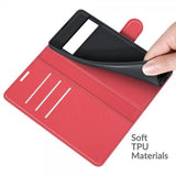 Google Pixel 6 Pro Etui Litchi Rød