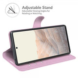 Google Pixel 6 Pro Etui Litchi Rosa