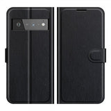 Google Pixel 6 Pro Etui Litchi Svart