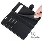 Google Pixel 6 Pro Etui Litchi Svart