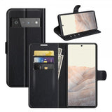 Google Pixel 6 Pro Etui Litchi Svart