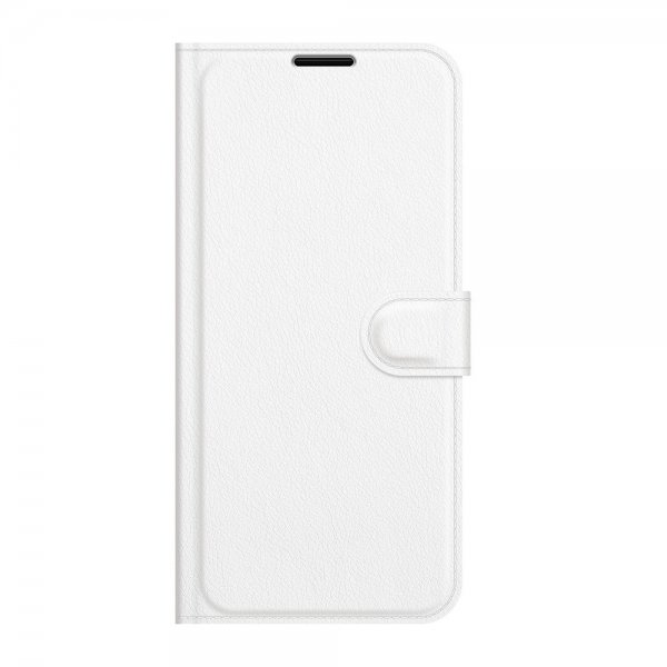 Google Pixel 6 Pro Etui Litchi Hvit