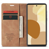CaseMe Google Pixel 6 Pro Etui Retro Flip Brun